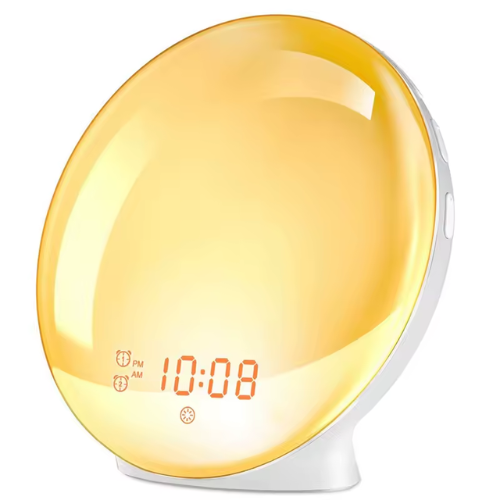 Alarm clock with sunrise simulation